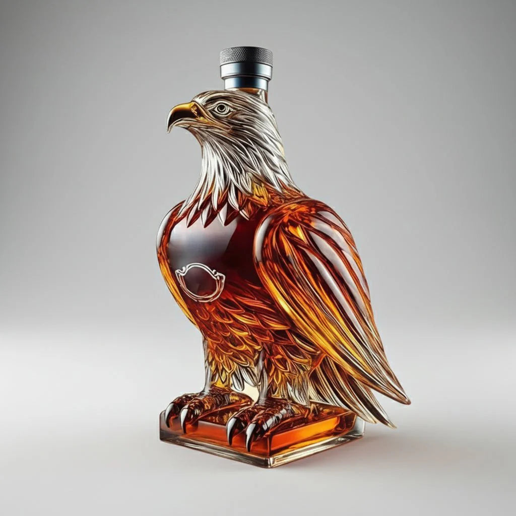 Eksklusiv Ørn Whisky Karaffel i Kunstnerisk Glasdesign