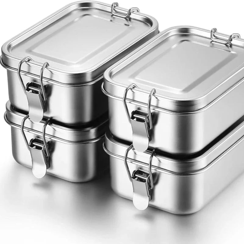 Rymlig och Miljövänlig Matlåda i Rostfritt Stål – 3-pack