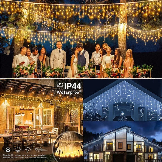 LED Istap Lyskæde til Udendørs Jul – Vandtæt & Fleksibel