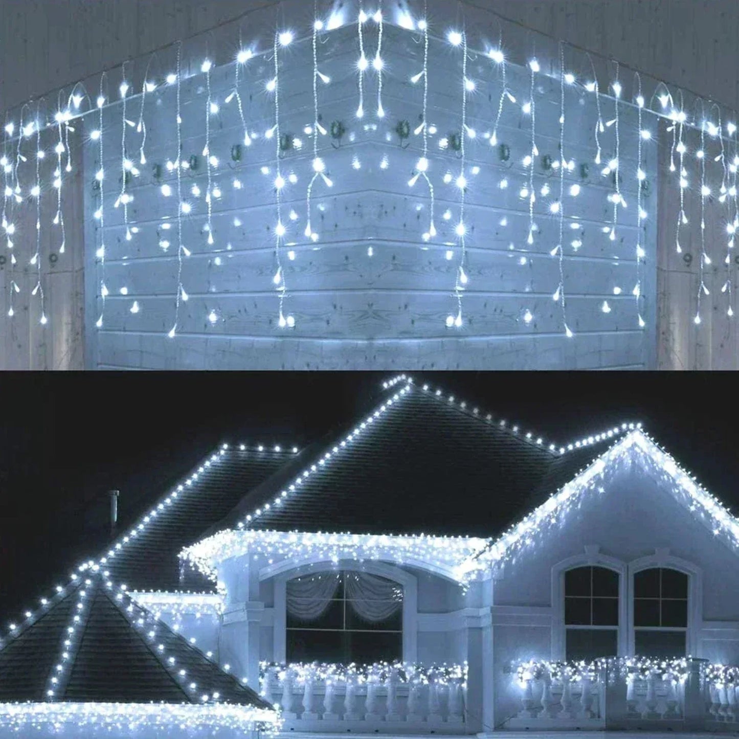 LED-istappsljusslinga för jul utomhus – Vattentät & Flexibel