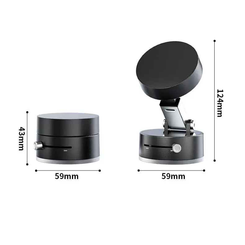Magnetisk Mobilholder med Vakuum - Sikkerhed & Komfort i Bil