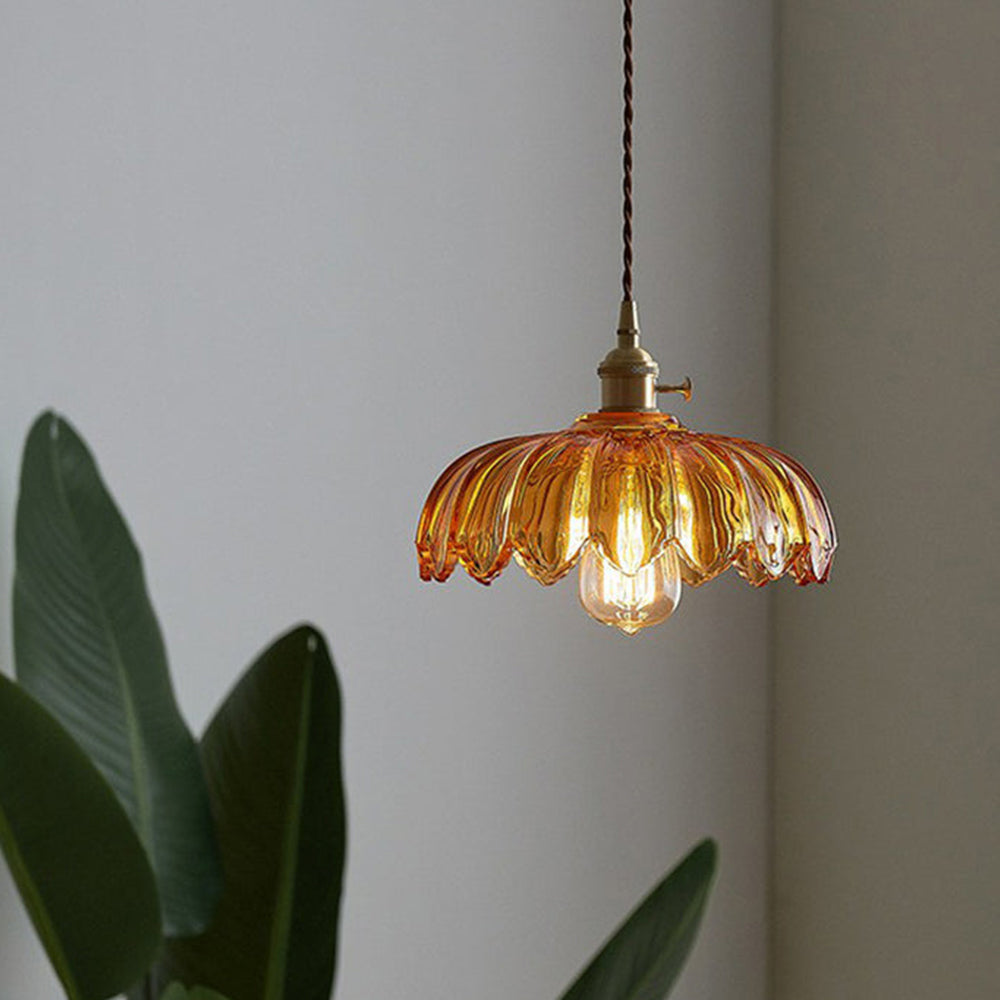 Vintage Bobleglas Loftlampe til Indbydende Hjemmeatmosfære