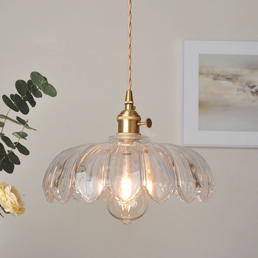 Vintage Bobleglas Loftlampe til Indbydende Hjemmeatmosfære
