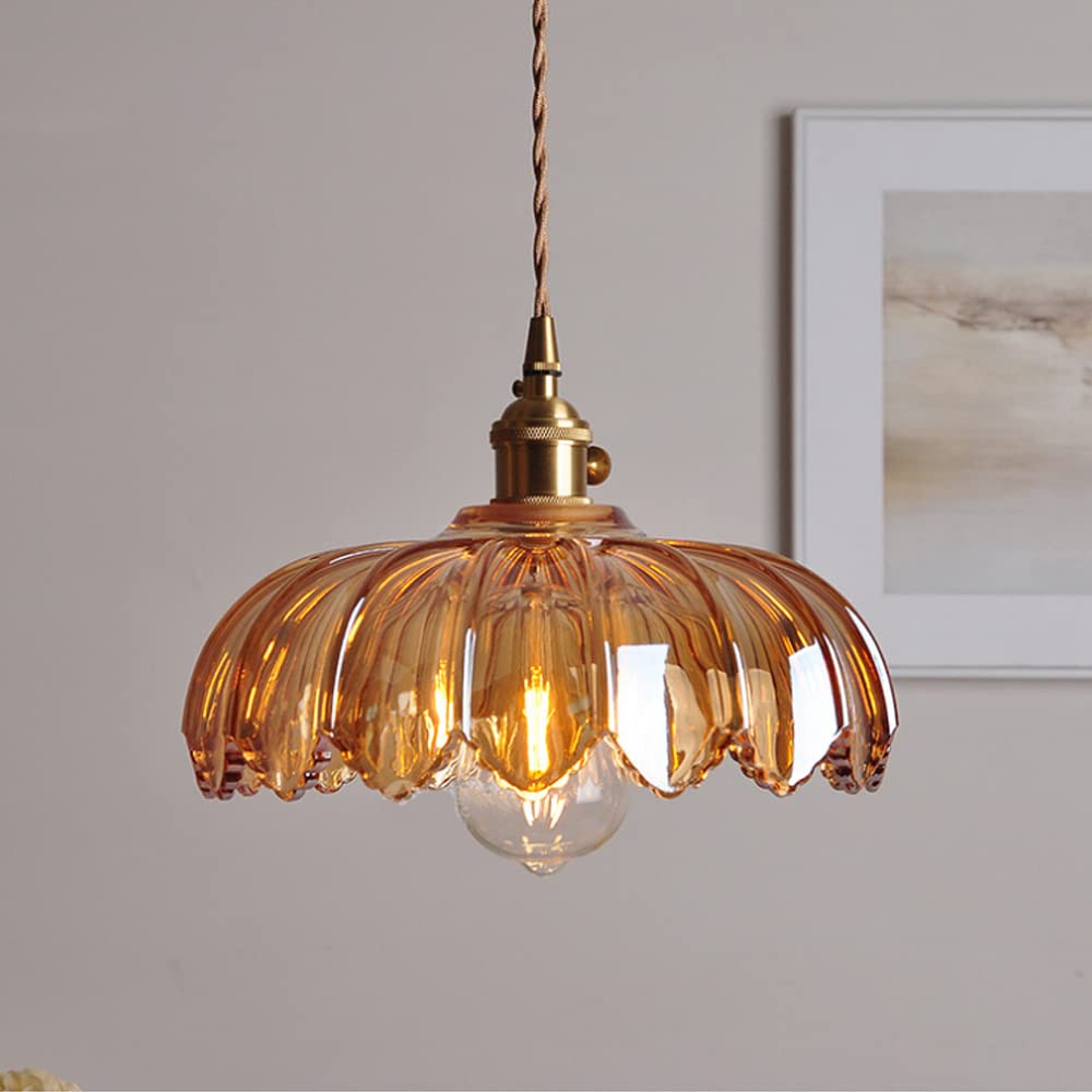 Vintage Bobleglas Loftlampe til Indbydende Hjemmeatmosfære