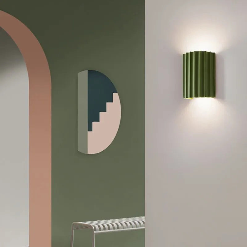 Moderne LED Væglampe med Blødt Stemningslys til Hjemmet