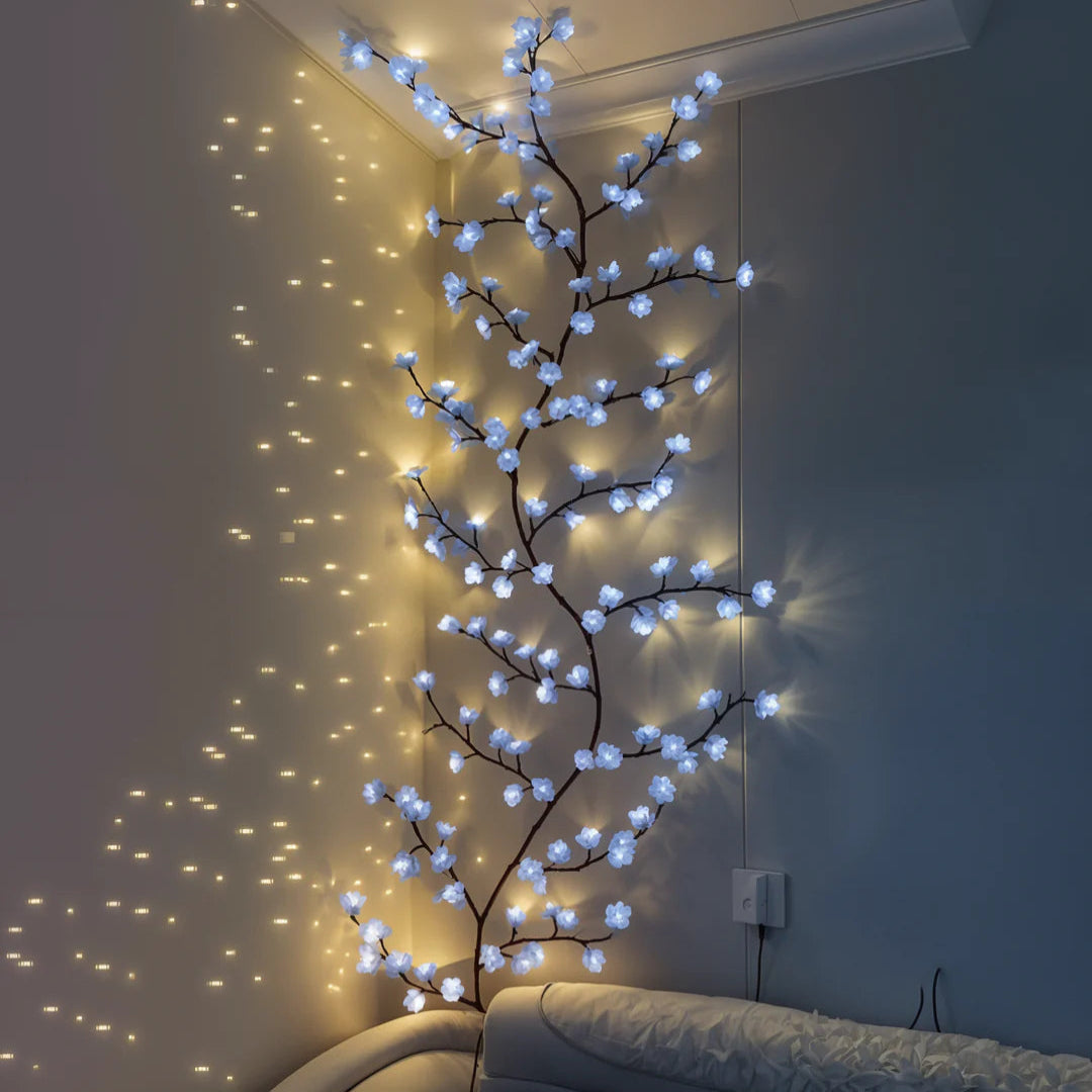Romantisk blomvägglampa med mjuk LED-belysning