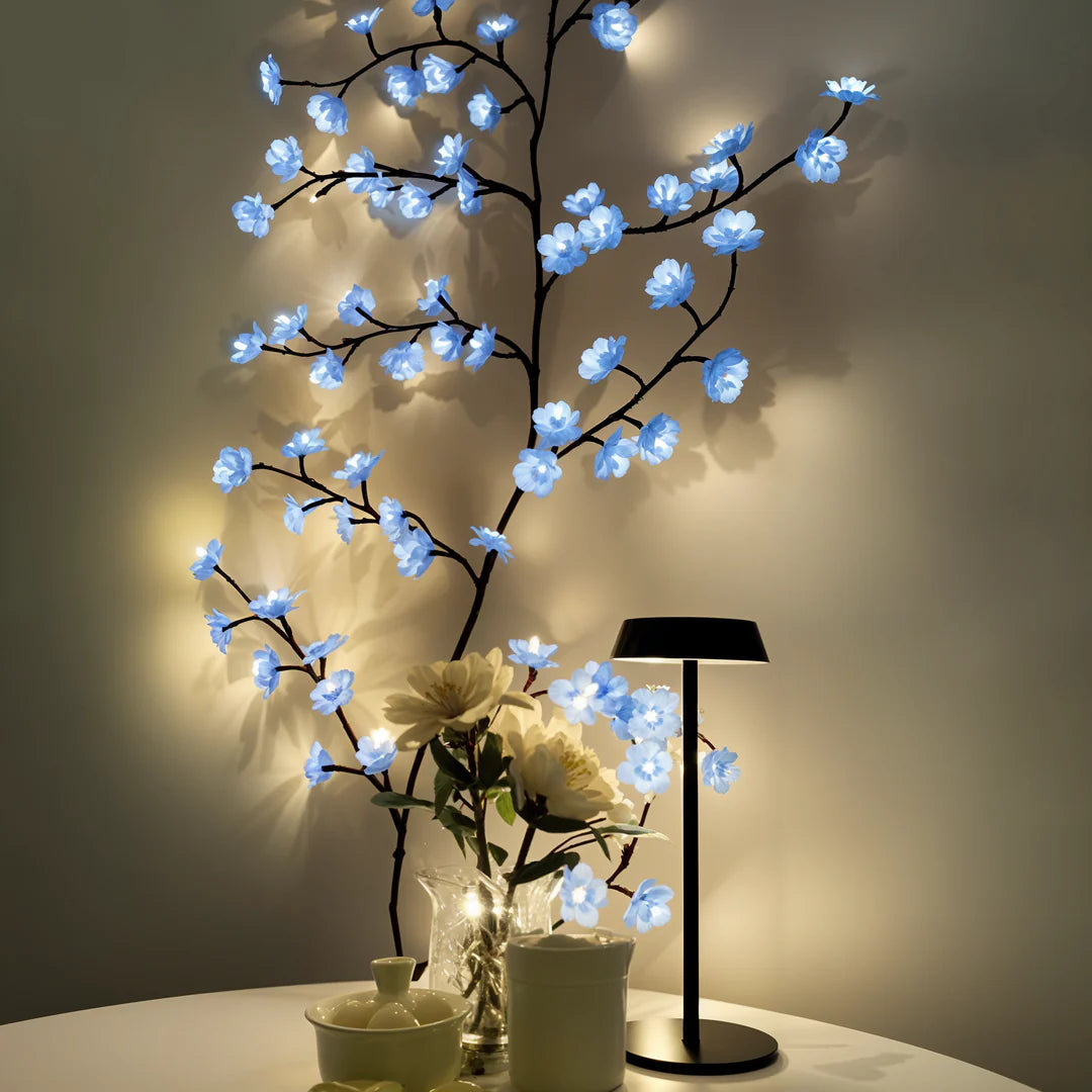 Romantisk blomvägglampa med mjuk LED-belysning