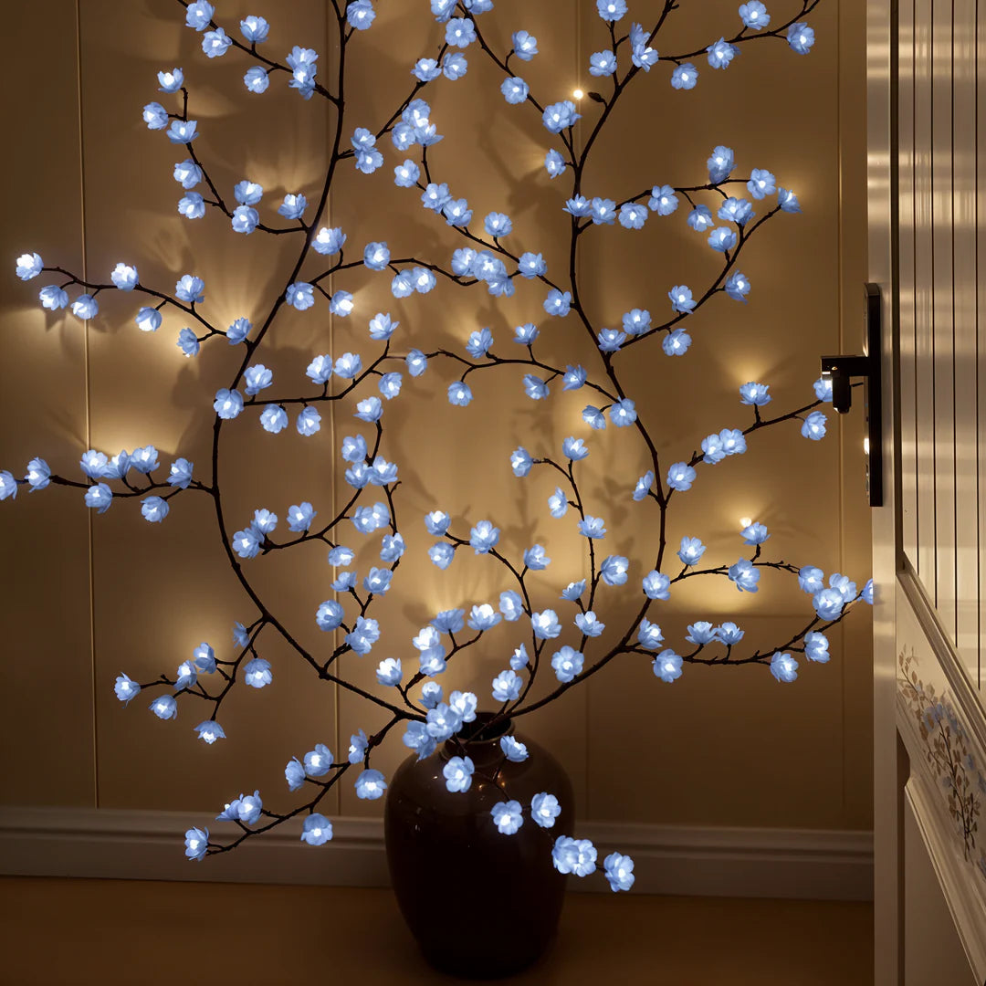 Romantisk blomvägglampa med mjuk LED-belysning