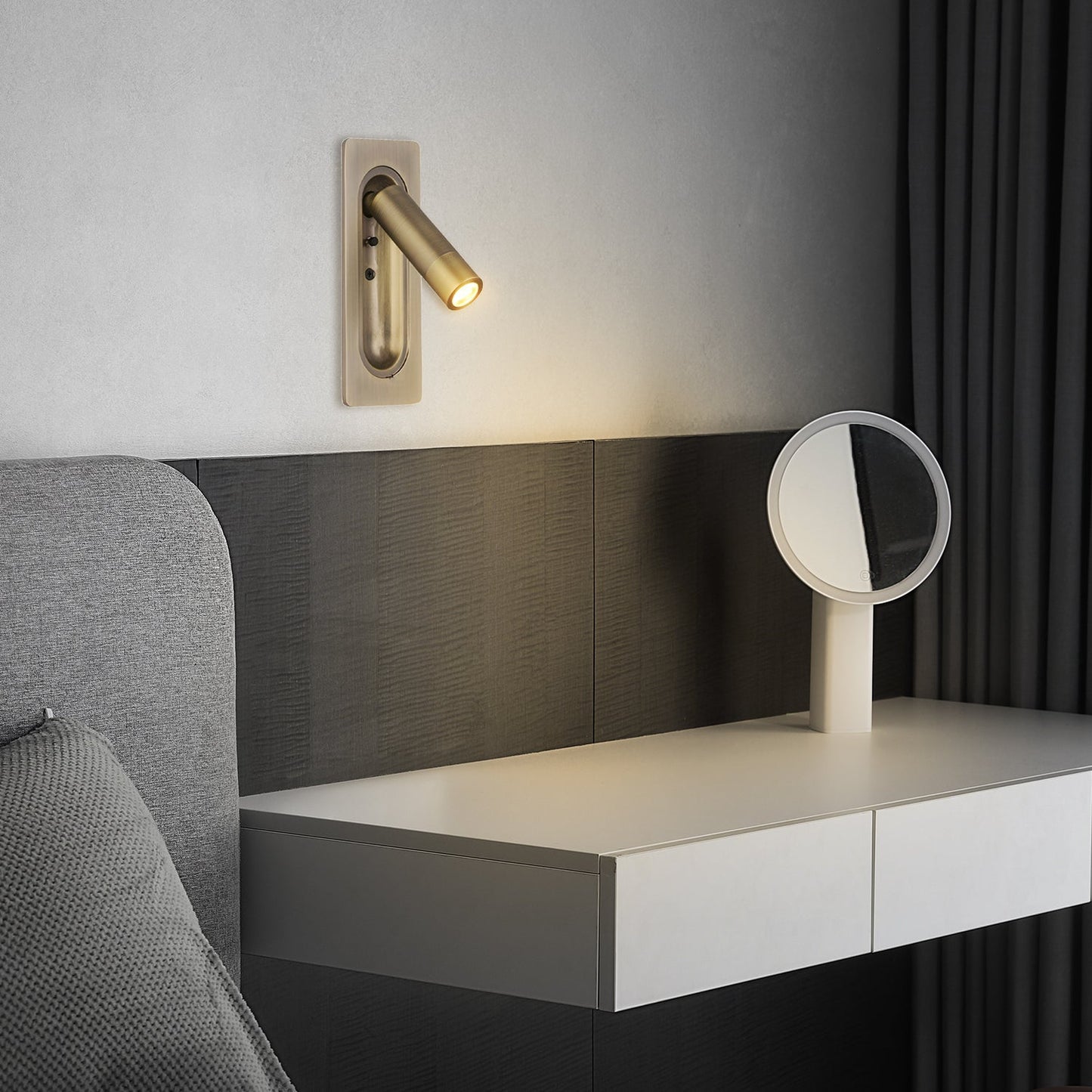 Justerbar LED-væglampe med elegant design og energibesparelse