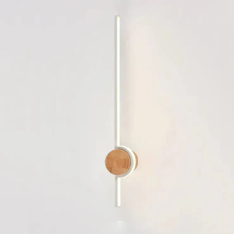Modern trävägglampa med energibesparande LED-ljus