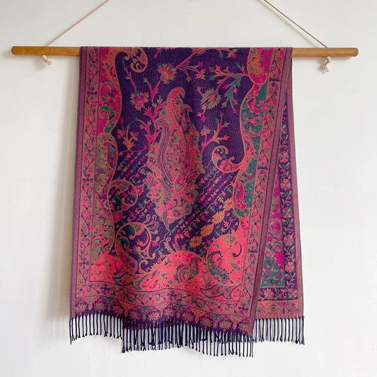 Stilfull Paisley Damscarf i Mjuk Mikrofiber för Vinterdagar