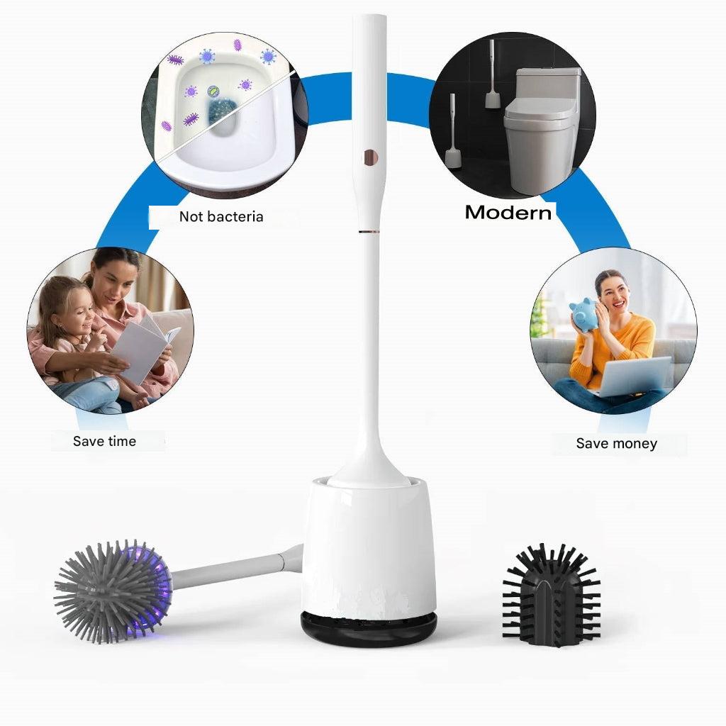 Smart toalettborste med UV-sterilisering och dubbla huvuden