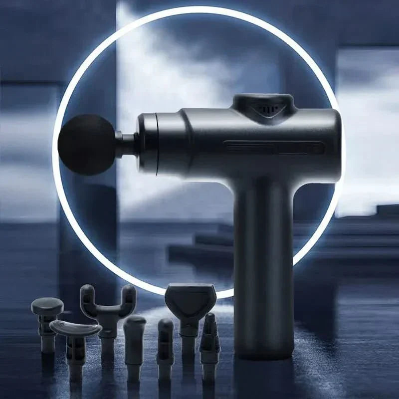 Elektrisk Massagepistol med 8 Vedhæftede til Dybvævsmassage