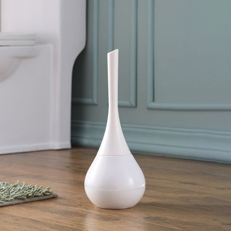 Stilfuld Sort Toiletbørste med Hygiejnisk Design