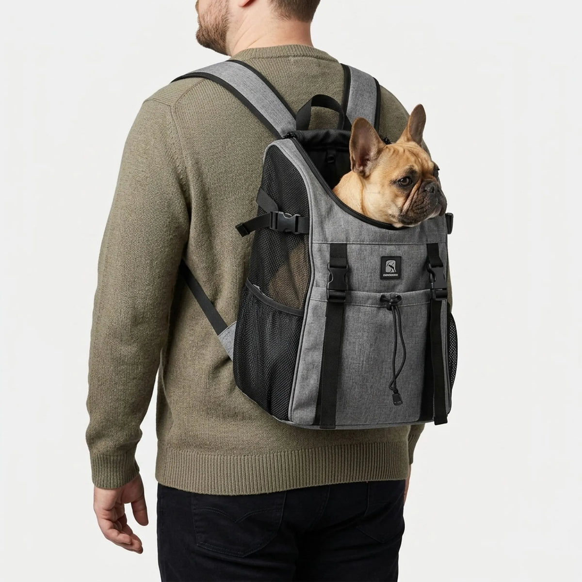 Ergonomisk ryggsäck för hundtransport - Vänner på språng