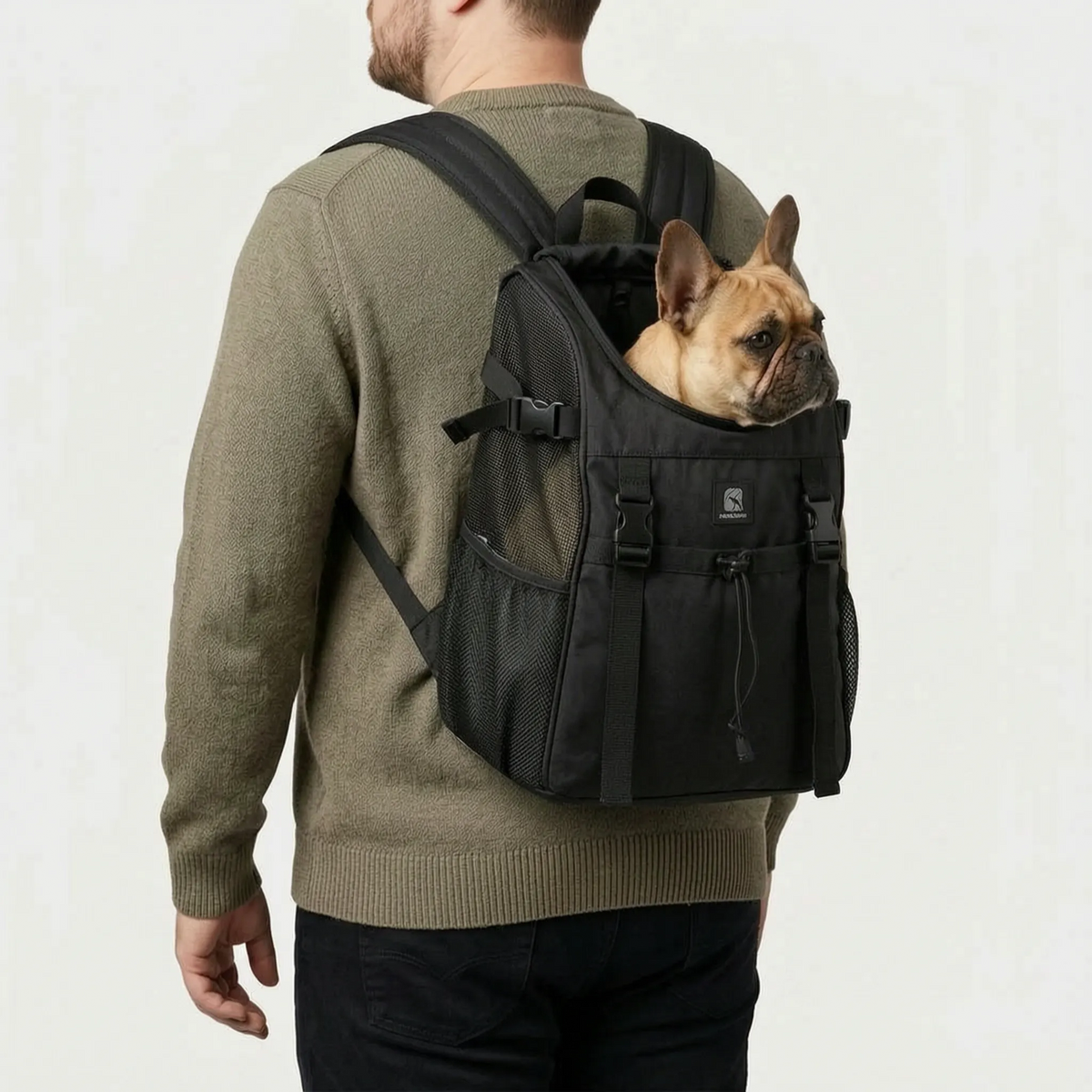 Ergonomisk ryggsäck för hundtransport - Vänner på språng