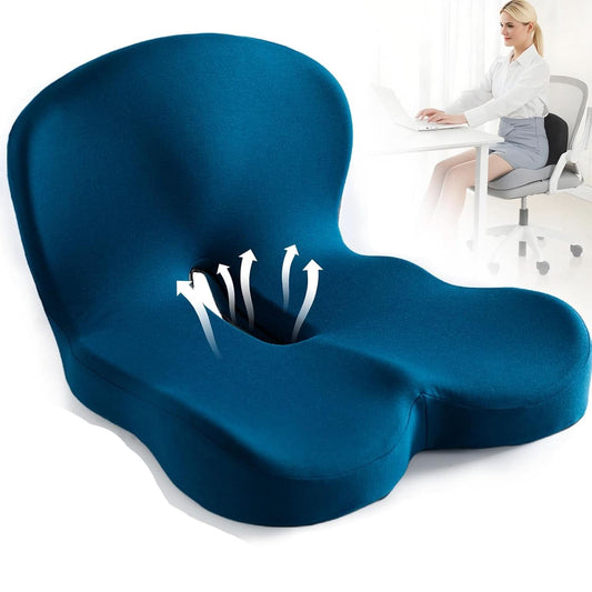 Ergonomisk sittdyna med svankstöd för kontor, bil och resor