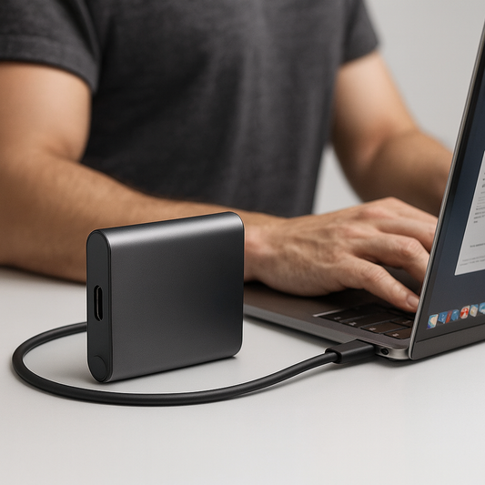 Portabel SSD, Solid State Lager, USB-C tilslutning