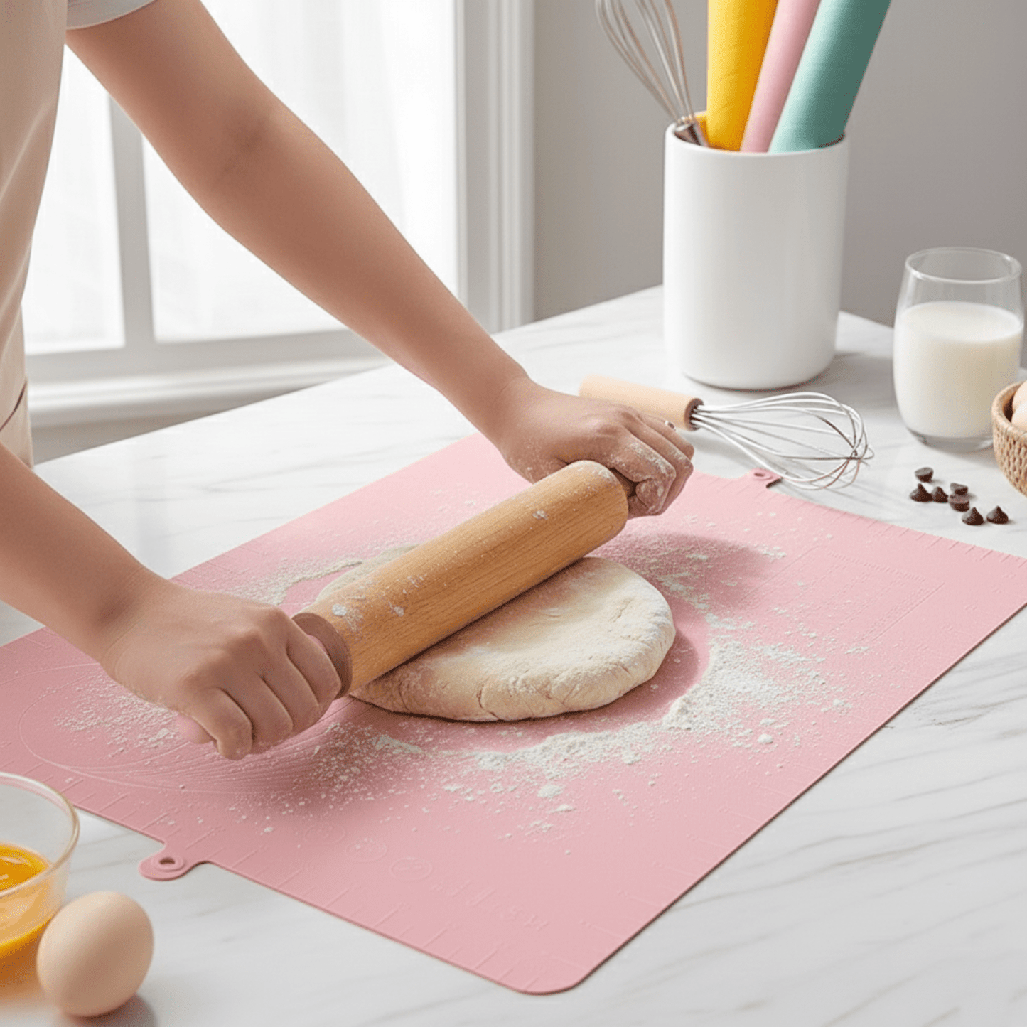 Stor Silikone Bagemåtte - Non-Stick og Varmebestandig