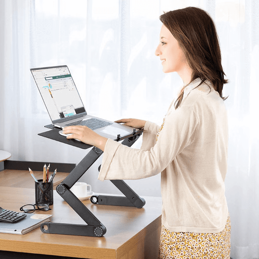 Ergonomiskt Laptopställ med Justerbar Höjd och Komfort