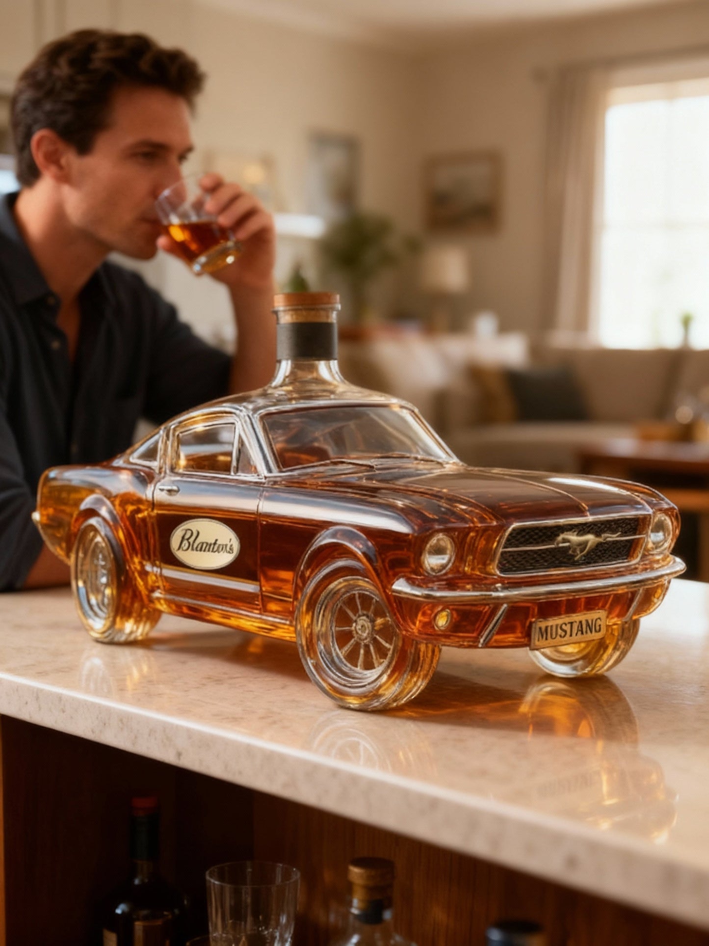 Whisky Dekanter i Form af Bil – Mustang Design