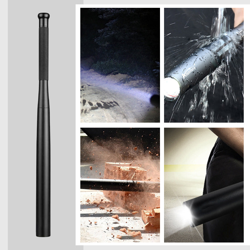 Praktisk LED-ficklampa i basebollbat-design