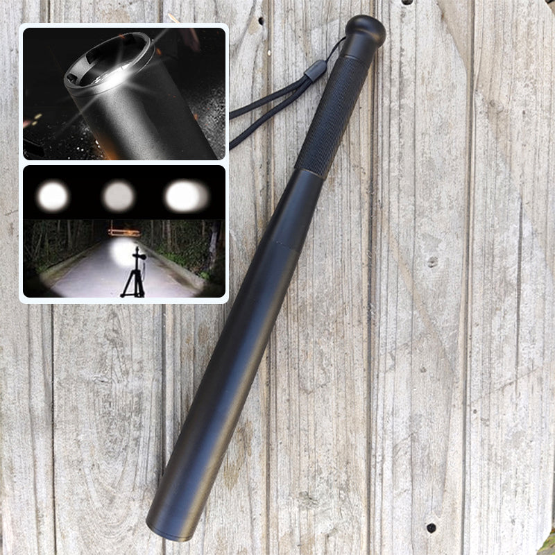 Praktisk LED-ficklampa i basebollbat-design