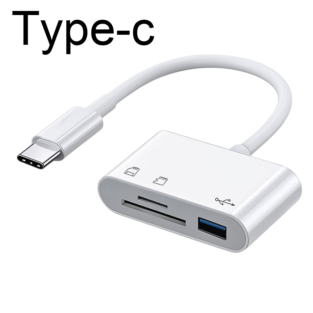 Snabb 3-i-1 Kortläsare för USB-C med OTG-Funktion