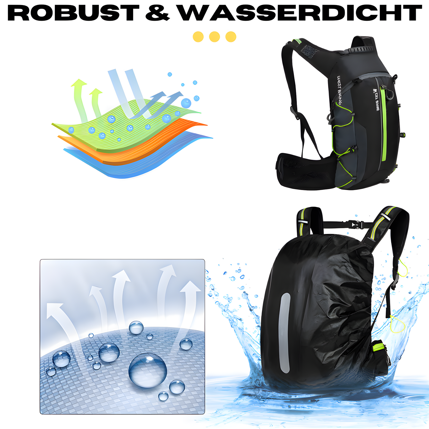 Flerfunktionel Hydratiseringsrygsæk – AquaTrail