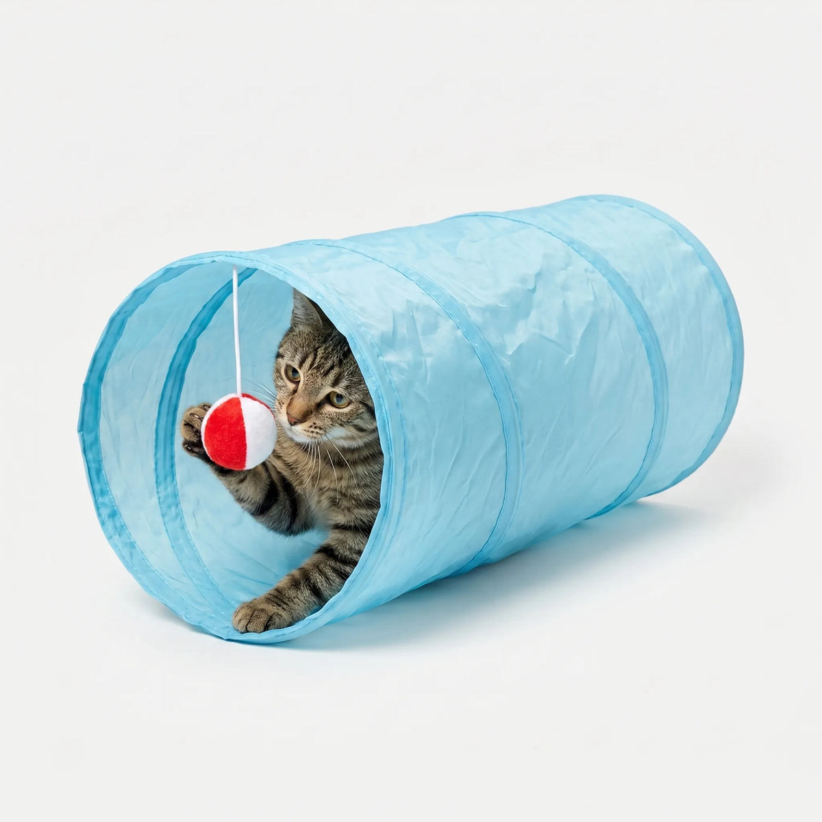 Sammenklappelig katte tunnel med vindue - Kattelegertunnel