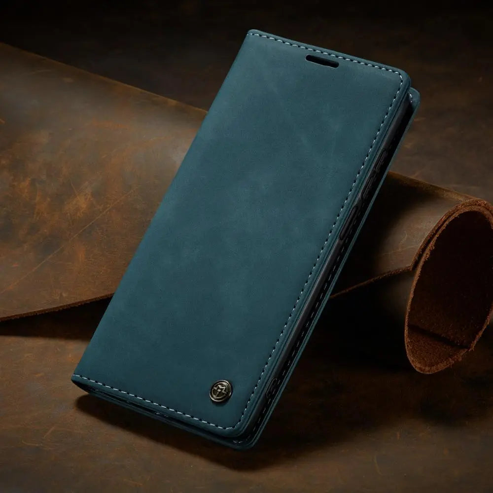 Elegant Samsung Læderetui med Kortplads og Magnetlukning