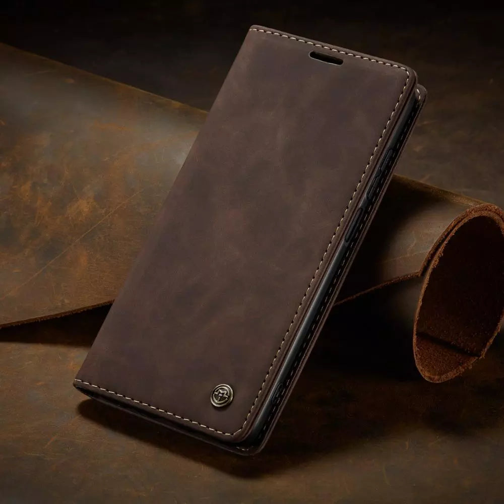 Elegant Samsung Læderetui med Kortplads og Magnetlukning