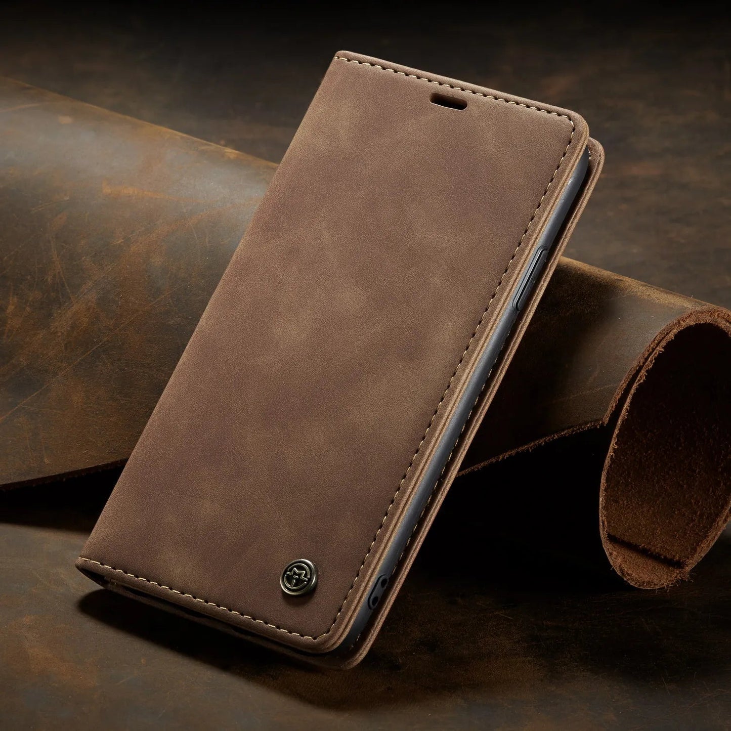 Elegant Samsung Læderetui med Kortplads og Magnetlukning