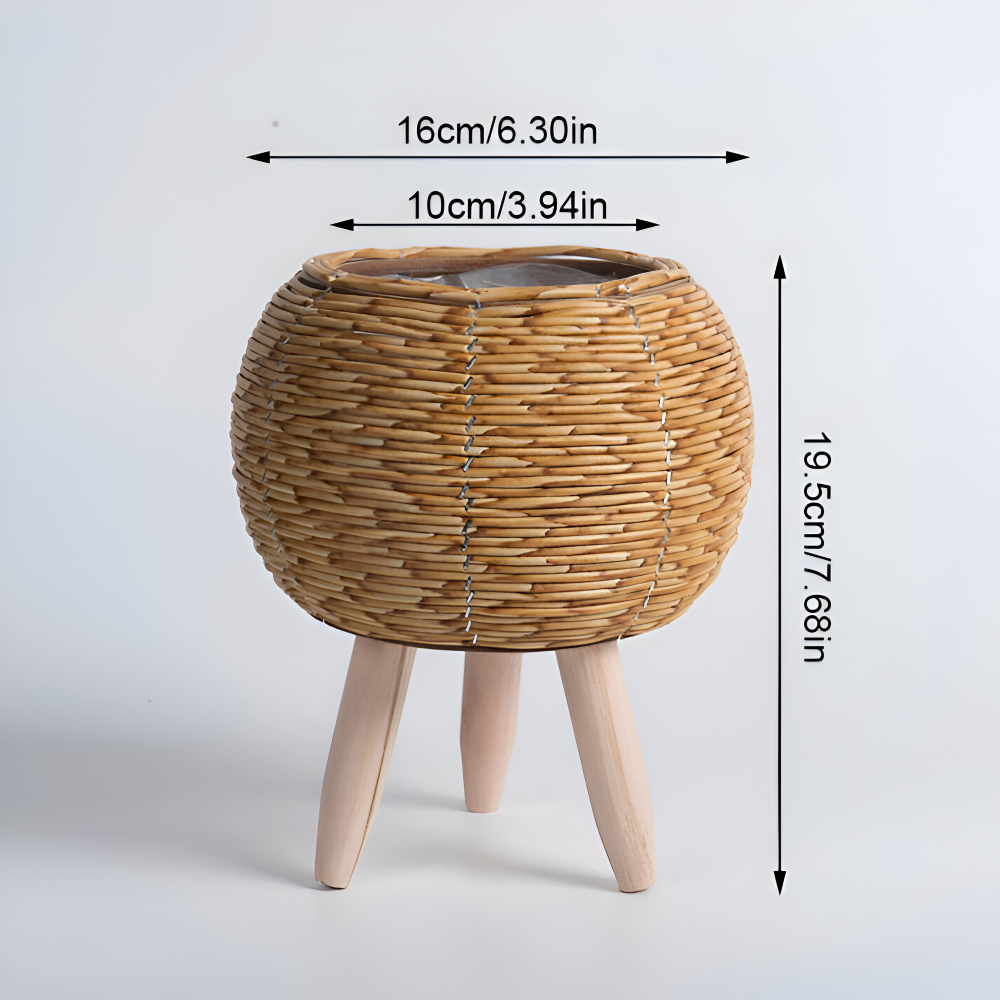 Handvävd Planteringskruka i Rustik Design | Hållbar och Elegant