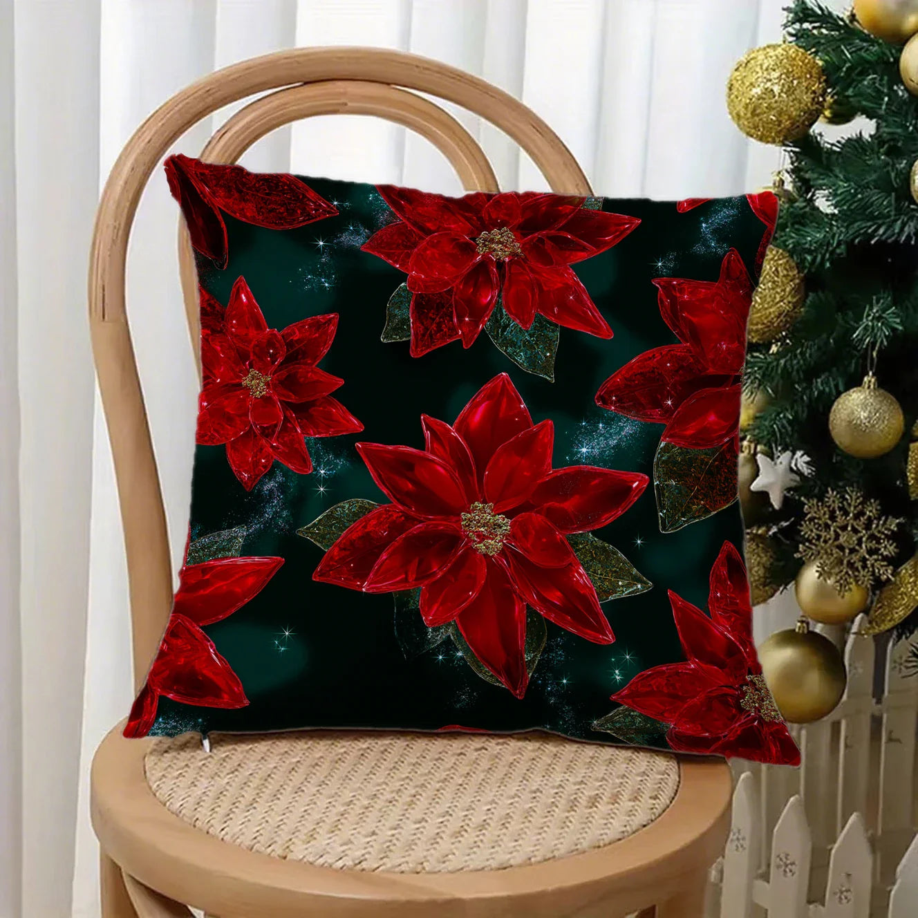 Festliga julkuddfodral 40x40 cm | Komfort och stil för hemmet