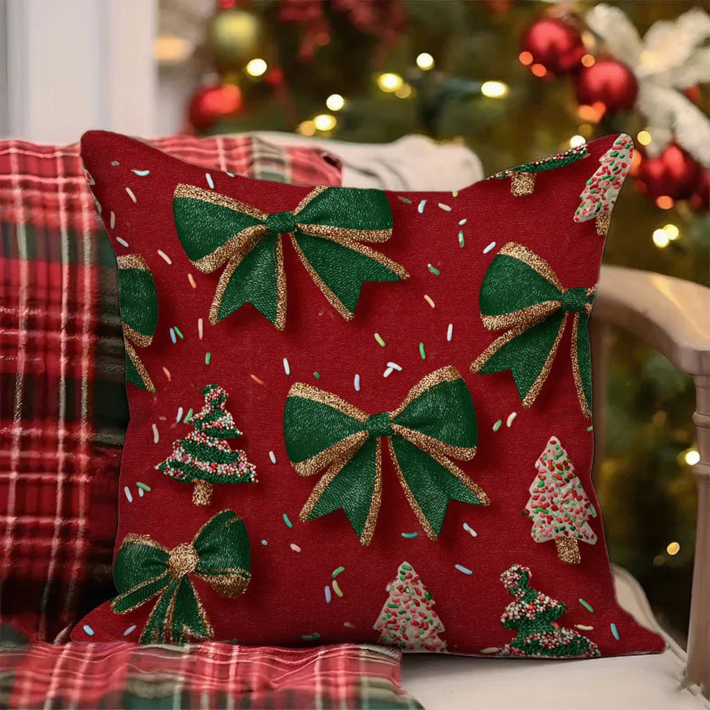 Festliga julkuddfodral 40x40 cm | Komfort och stil för hemmet