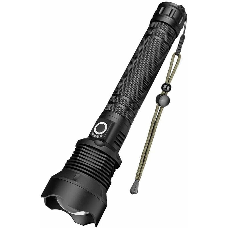 Uppladdningsbar LED-ficklampa med lång räckvidd och zoom