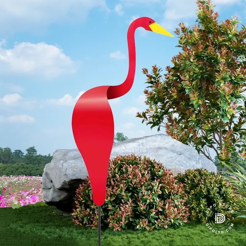 Livlig Flamingo Vindspinner til Haven - Skab Magisk Bevægelse