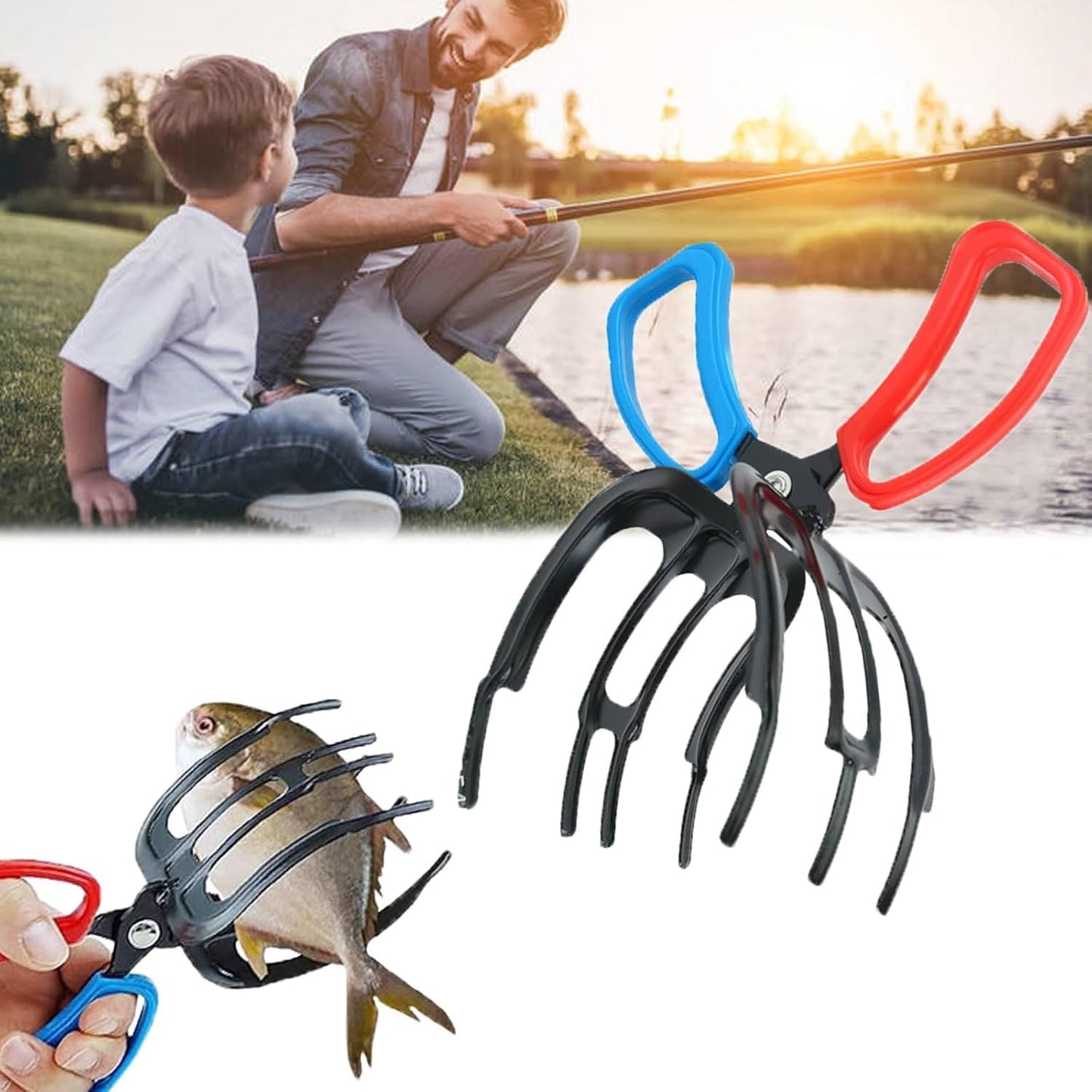 Fisketång i metall för att kontrollera fångst