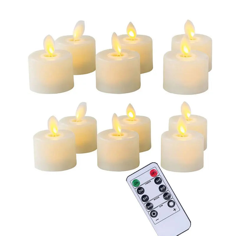 Flamlösa LED Värmeljus för Säker och Mysig Belysning