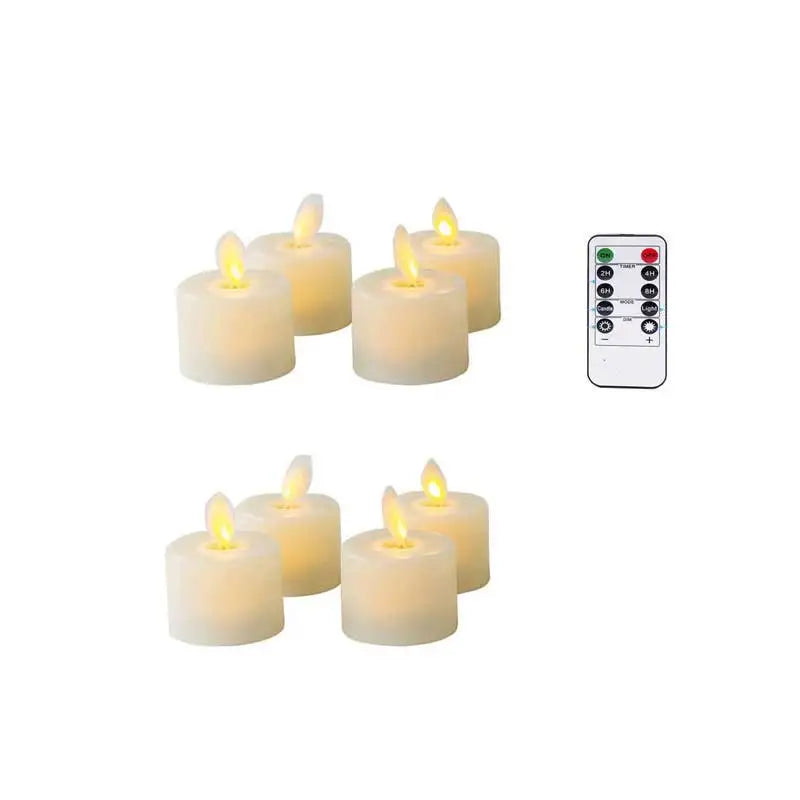 Flamlösa LED Värmeljus för Säker och Mysig Belysning