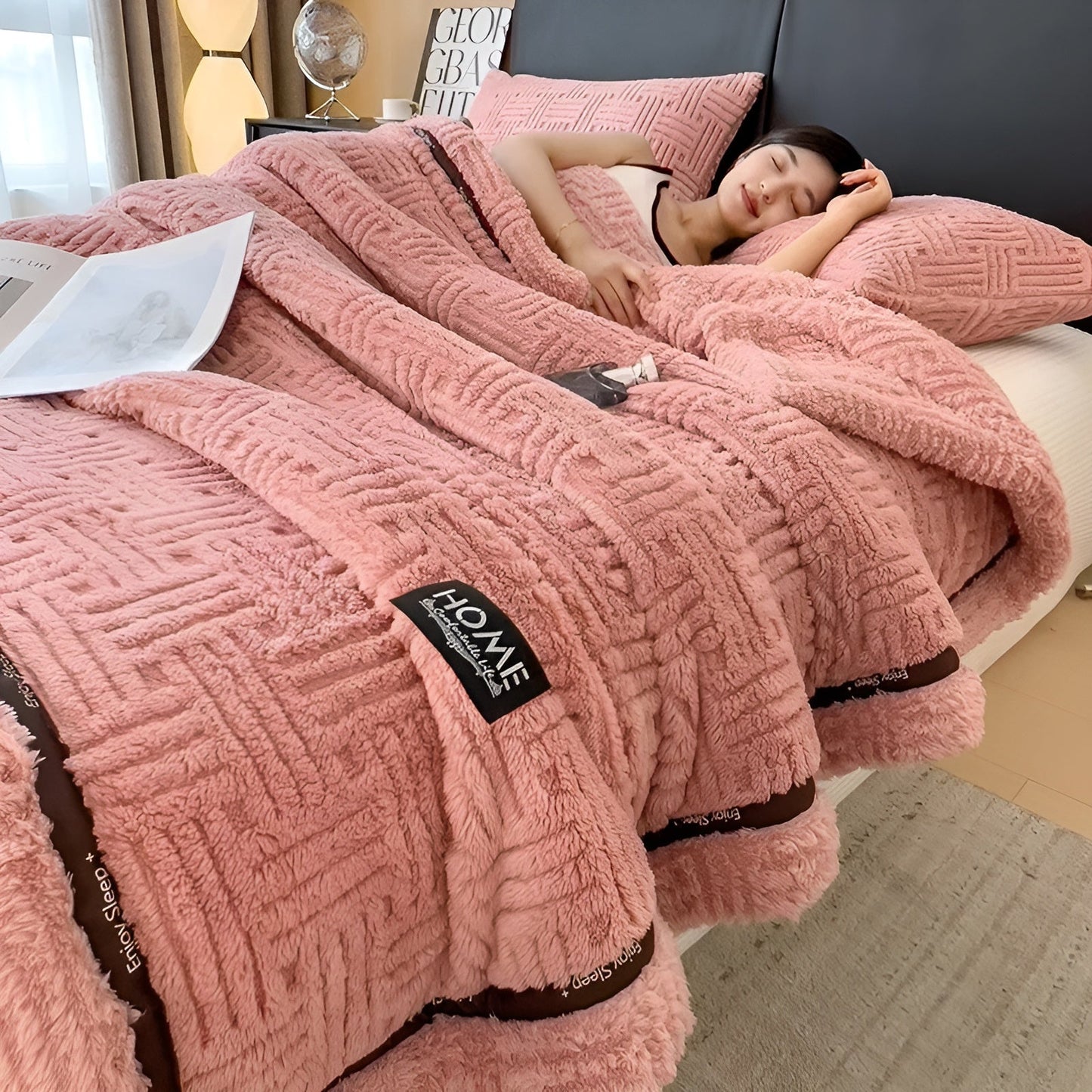 Blød Fleece Tæppe | Åndbar Varme til Alle Årstider