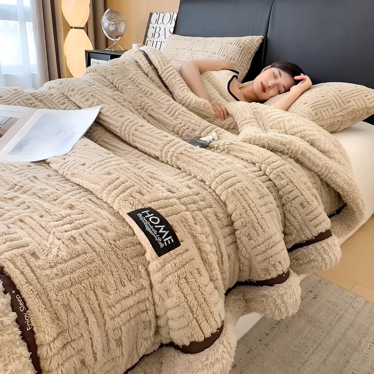 Blød Fleece Tæppe | Åndbar Varme til Alle Årstider