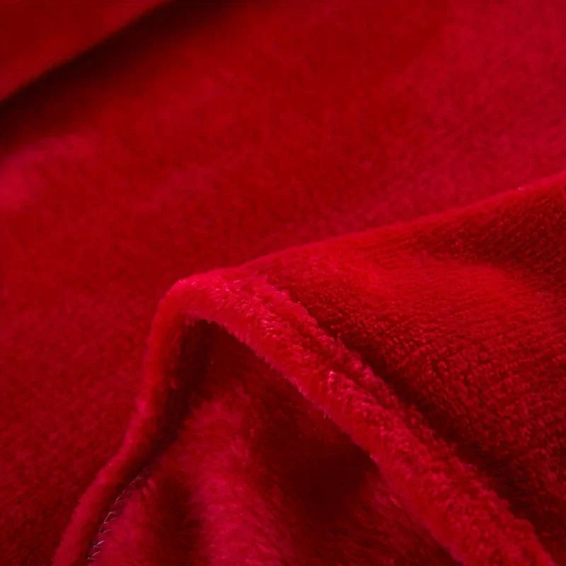 Blød fleece tæppe 150 × 200 cm | Varme hyggedecke til sofa, seng, rejser og camping