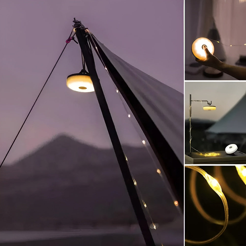 Vattentät Utomhus LED Ljusslinga 10m med Lång Batteritid