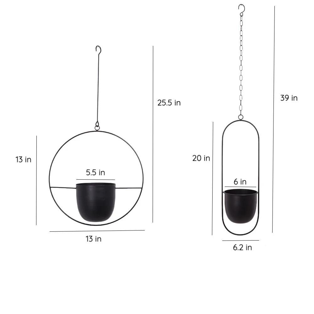 Elegant Planteophæng i Jern – Perfekt til Moderne Indretning