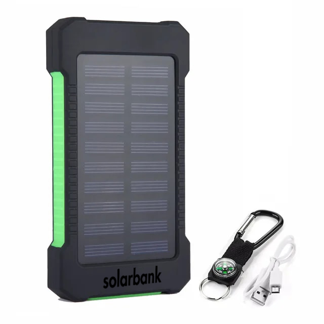 Solcelledrevet Powerbank – Bærbar Batteri med Høj Kapacitet til Aktive Livsstile