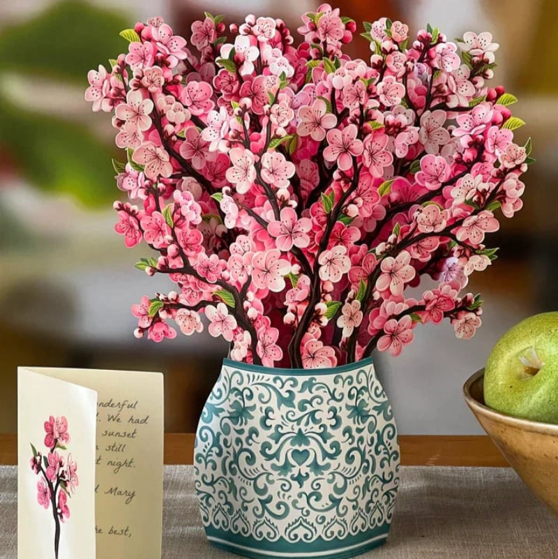 Evighedsbuket: Uforglemmelig 3D Blomsterhilsen i Kort