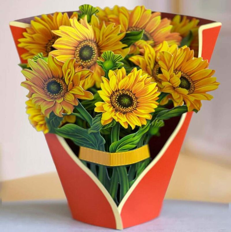 Evighedsbuket: Uforglemmelig 3D Blomsterhilsen i Kort