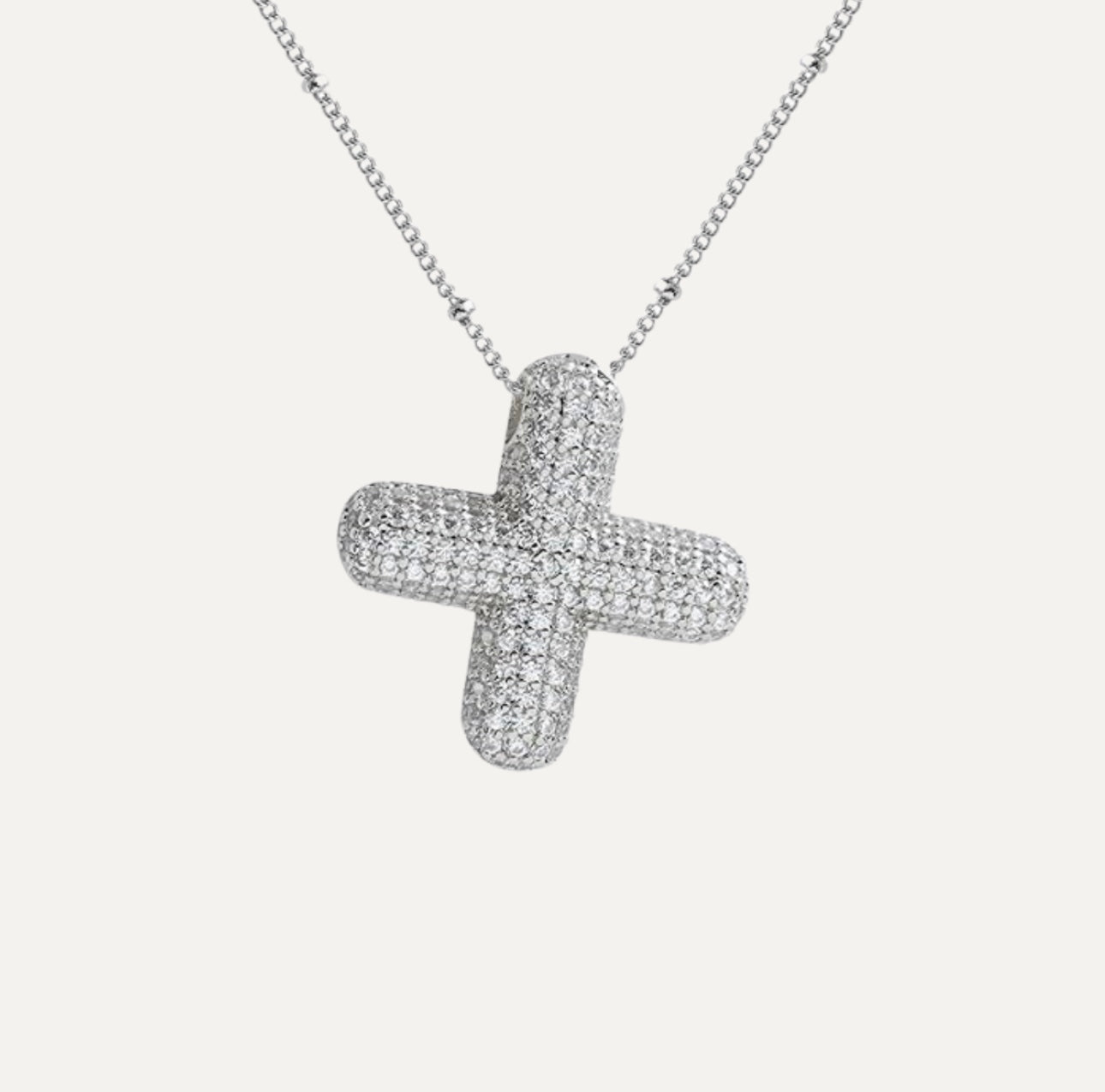 Diamant halskæde med bogstav